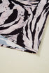 Black Abstract Print Open Back Boho Loose Maxi Sundress